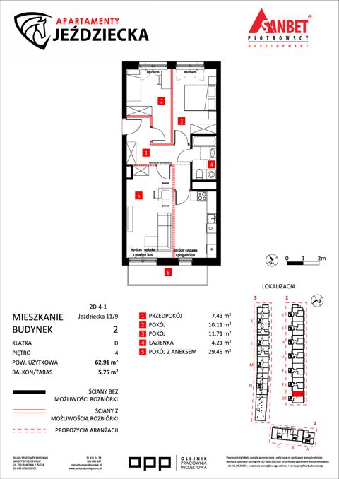 Plan 3 pok. 63m²