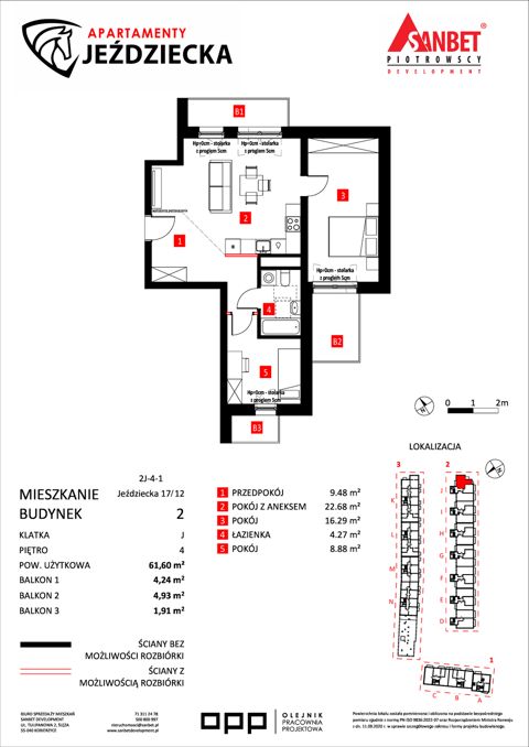 Plan 3 pok. 62m²