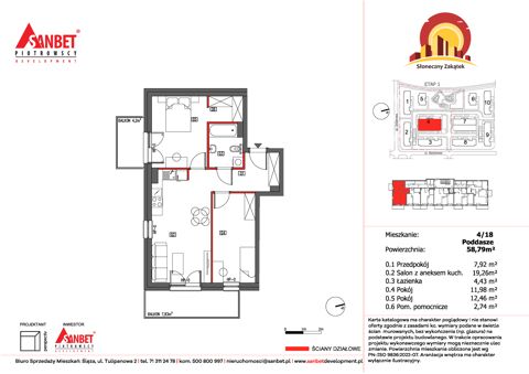 Plan 3 pok. 59m²