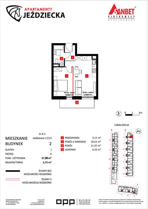 Plan 2 pok. 38m²