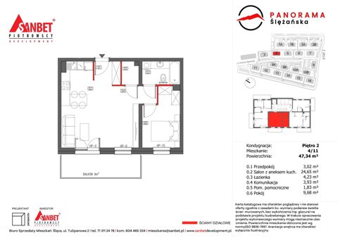 Plan 2 pok. 47m²