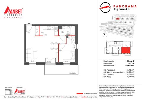 Plan 2 pok. 48m²