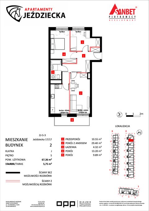 Plan 3 pok. 67m²