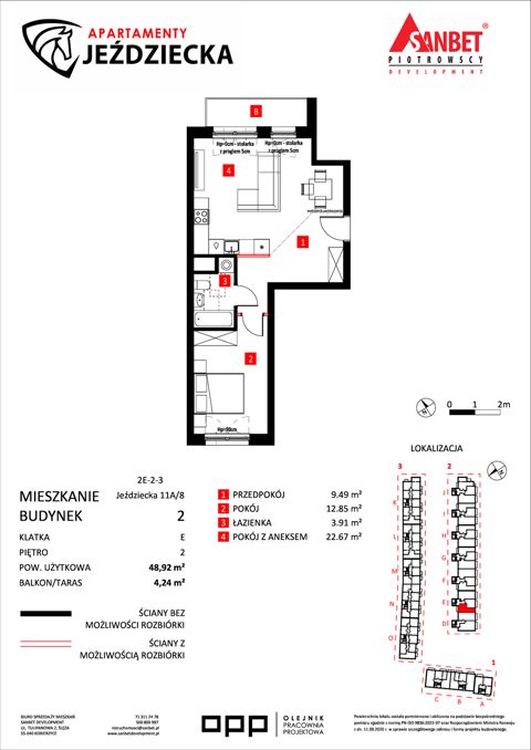 Plan 2 pok. 49m²