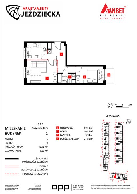 Plan 2 pok. 50m²