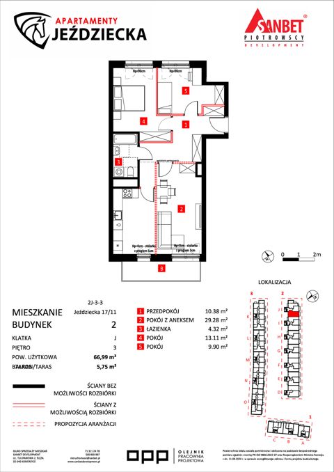 Plan 3 pok. 67m²