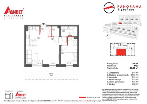 Plan 2 pok. 47m²
