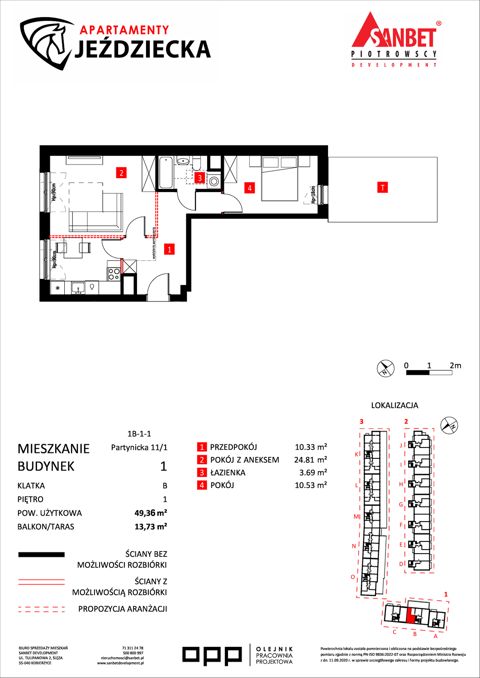 Plan 2 pok. 49m²