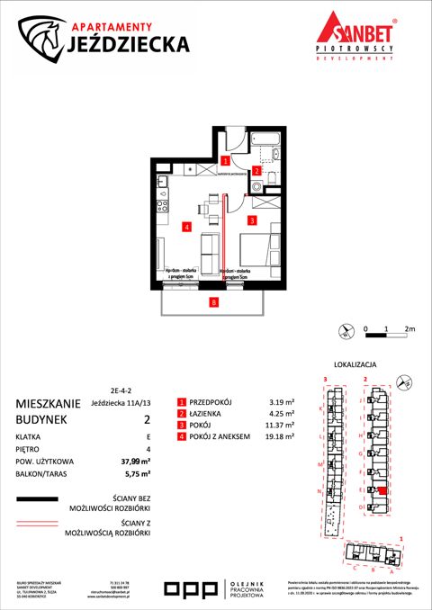 Plan 2 pok. 38m²