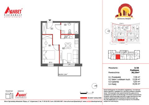 Plan 2 pok. 36m²