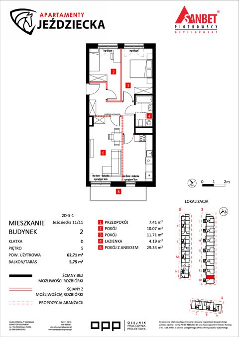 Plan 3 pok. 63m²