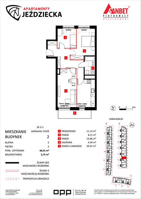 Plan 3 pok. 66m²