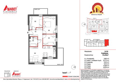 Plan 4 pok. 72m²