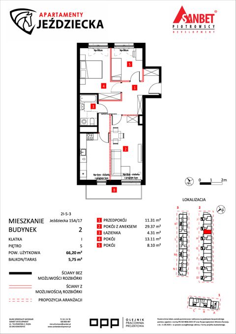 Plan 3 pok. 66m²