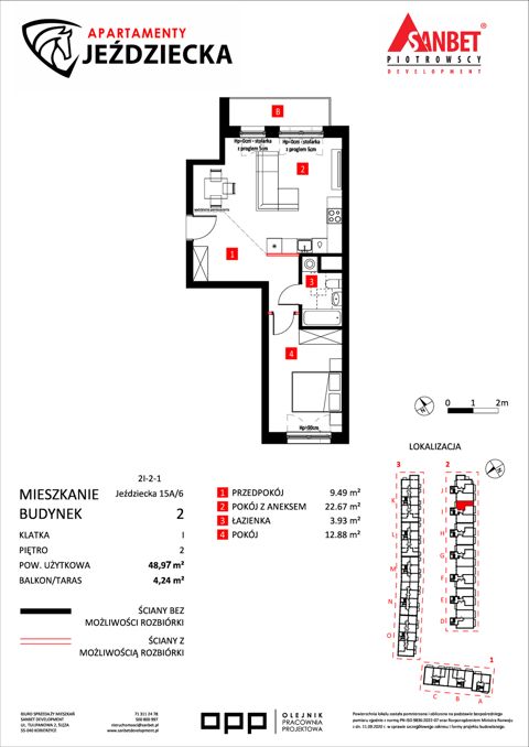 Plan 2 pok. 49m²