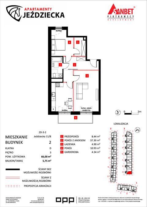 Plan 2 pok. 66m²