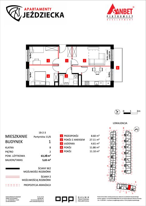 Plan 3 pok. 63m²