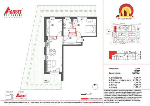 Plan 3 pok. 59m²