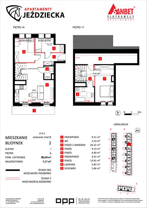 Plan 4 pok. 80m²
