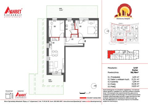 Plan 3 pok. 59m²