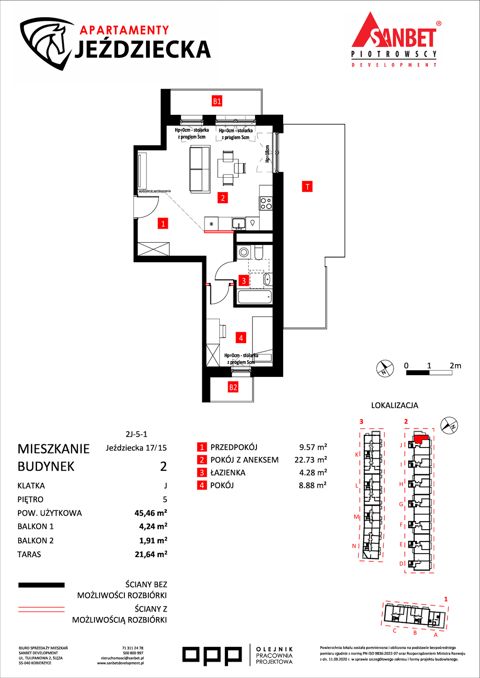Plan 2 pok. 45m²