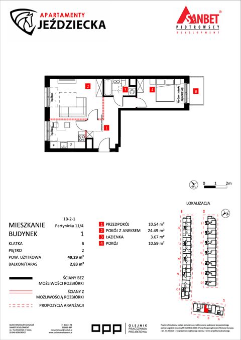 Plan 2 pok. 49m²