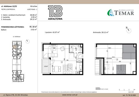 Plan 3 pok. 70m²