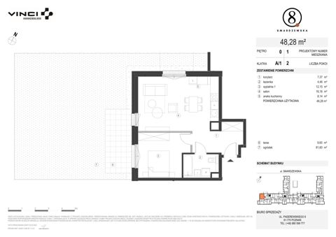 Plan 2 pok. 48m²