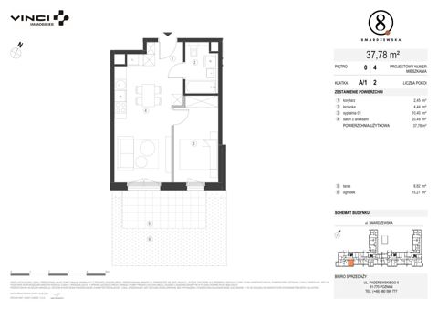 Plan 2 pok. 38m²
