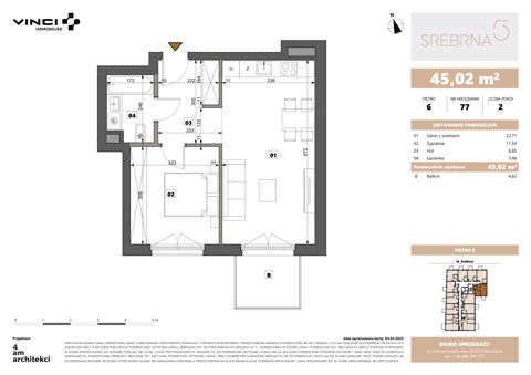 Plan 2 pok. 45m²