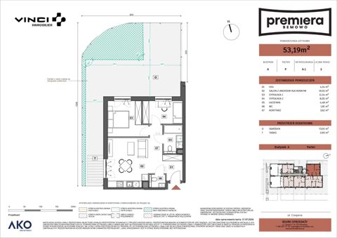Plan 3 pok. 53m²