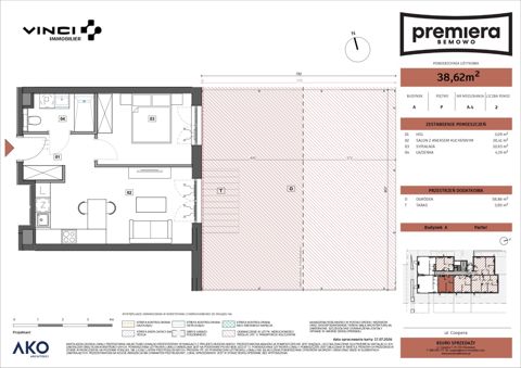 Plan 2 pok. 39m²