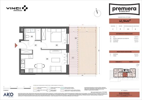 Plan 2 pok. 42m²