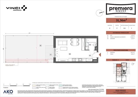 Plan 1 pok. 31m²