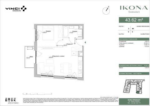 Plan 2 pok. 44m²
