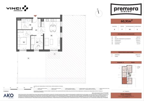 Plan 3 pok. 61m²