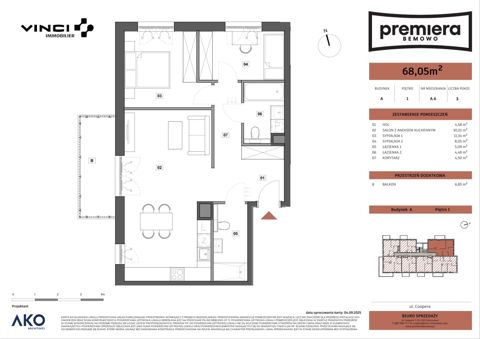 Plan 3 pok. 68m²
