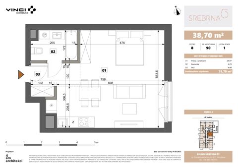 Plan 1 pok. 39m²