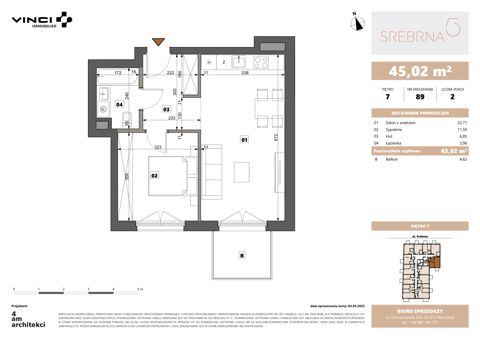 Plan 2 pok. 45m²