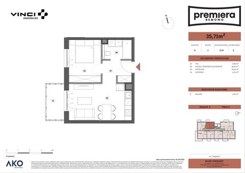 Plan 2 pok. 36m²