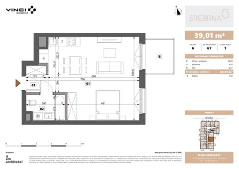 Plan 1 pok. 39m²