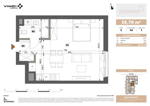 Plan 1 pok. 39m²