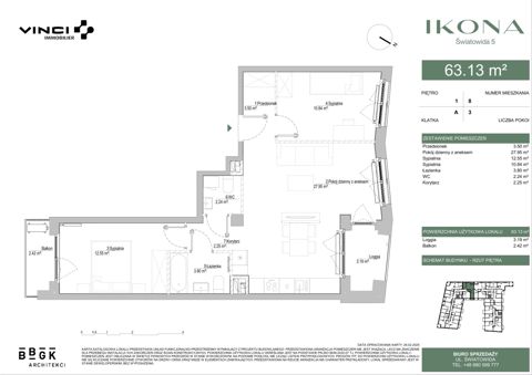 Plan 3 pok. 63m²