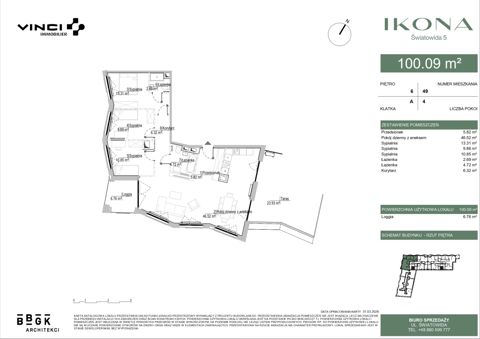 Plan 4 pok. 100m²