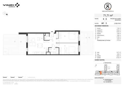 Plan 3 pok. 74m²