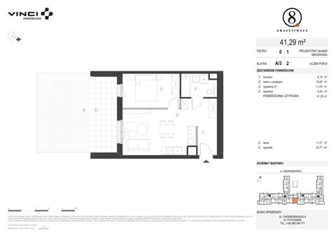 Plan 2 pok. 41m²