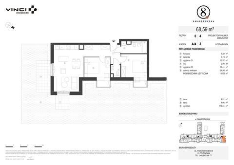 Plan 3 pok. 71m²