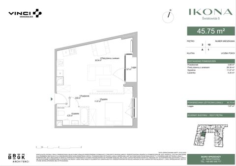 Plan 2 pok. 46m²
