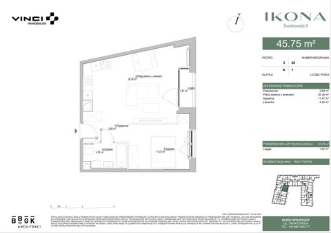 Plan 2 pok. 46m²
