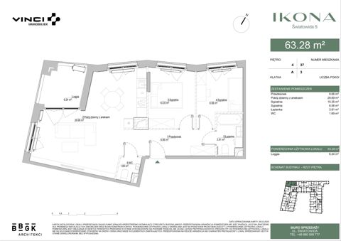 Plan 3 pok. 63m²